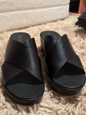 Korks Black Platform Sandals size 10